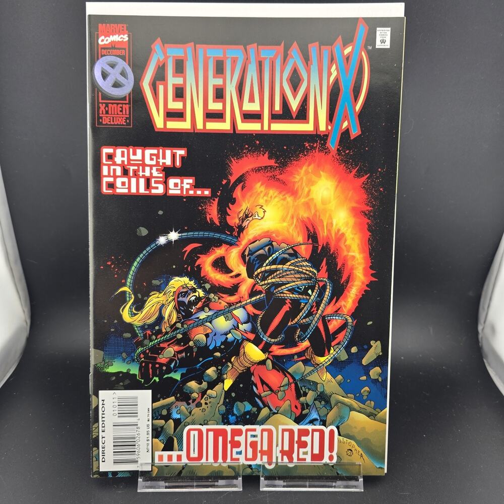 Generation X #10 Marvel 1995 VF Very Fine Direct Edition Omega Red Chris Bachalo